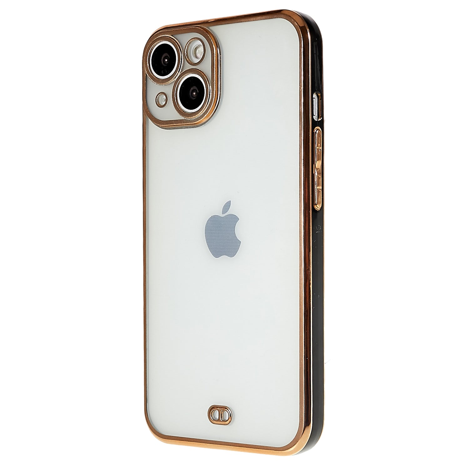 For iPhone 14 Clear Phone Case Electroplated Soft TPU Camera Protection Anti-Fall Phone Cover - White For iPhone 14 Clear Phone Case Electroplated Soft TPU Camera Protection Anti-Fall Phone Cover - White